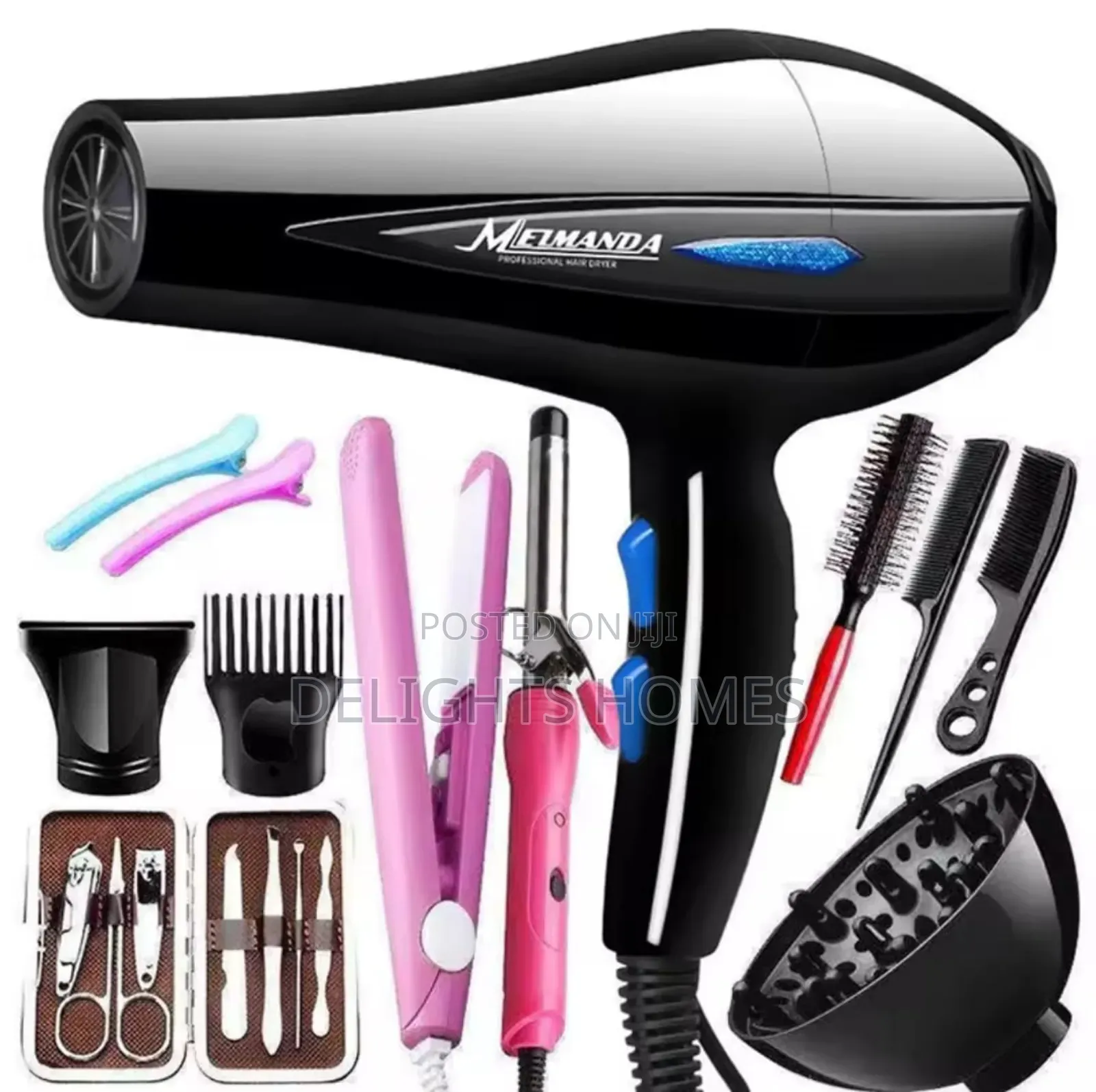 12pcs Professional Blow Dry With Accessories