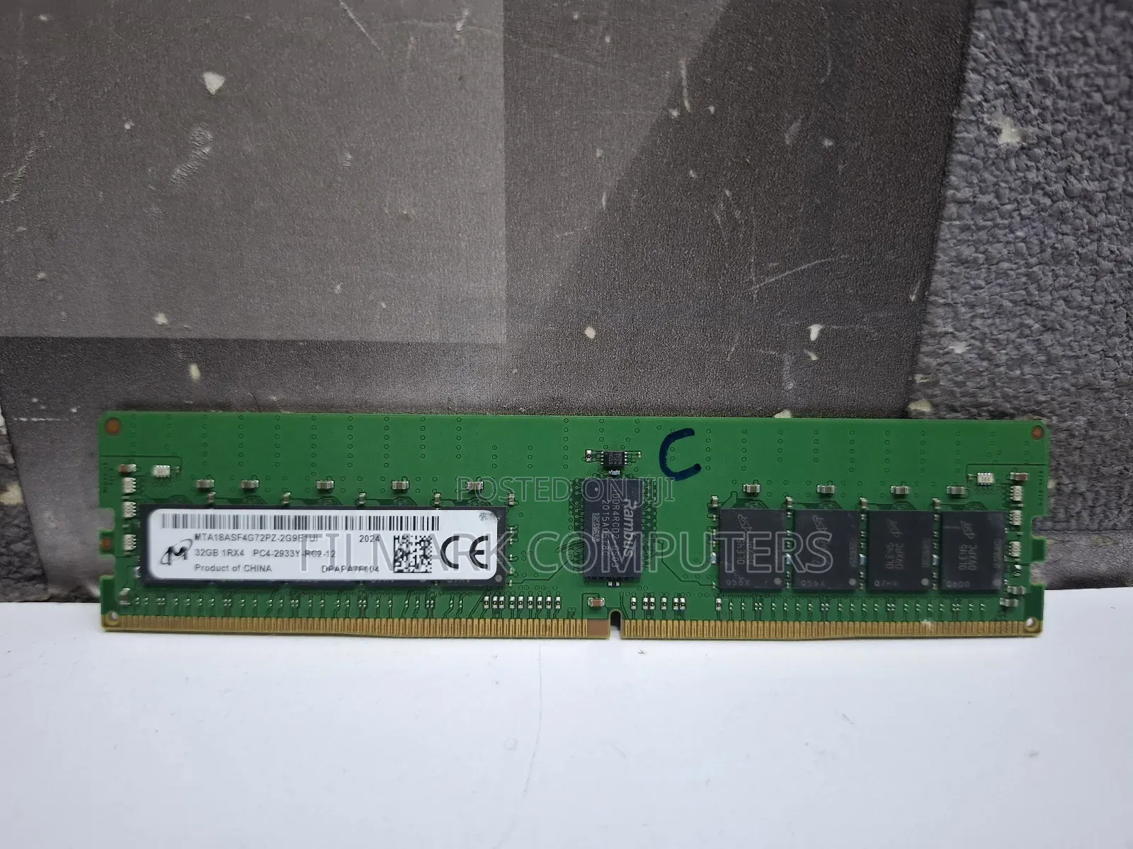 Micron 32gb 1rx4 Pc4-2933y-Rc2-12 Server Ram