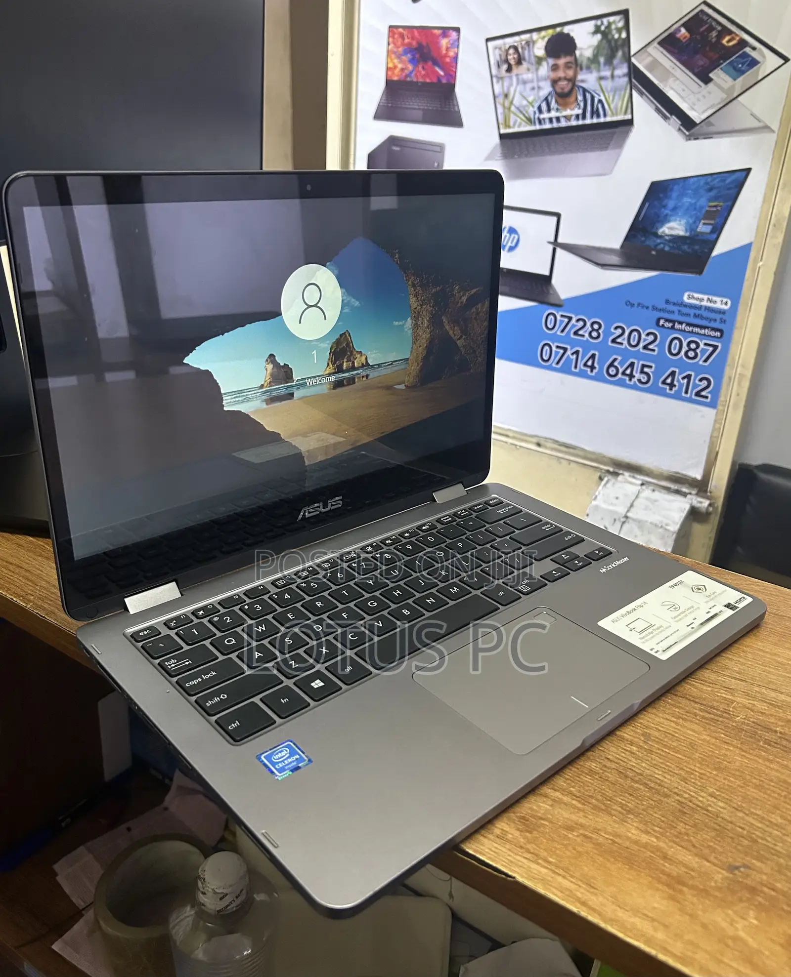 Laptop Asus VivoBook Flip 14 TP412UA 4GB Intel Celeron SSD 60GB