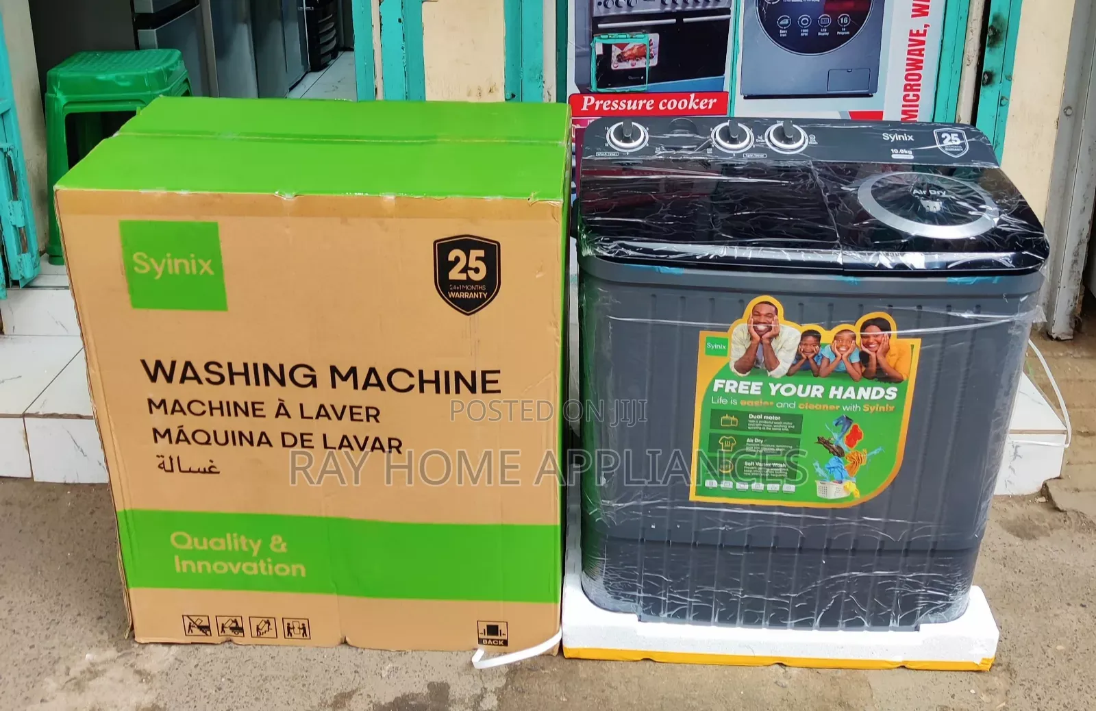 10kgs Synix Washing Machine Twin Tub Semi Automatic Top Load