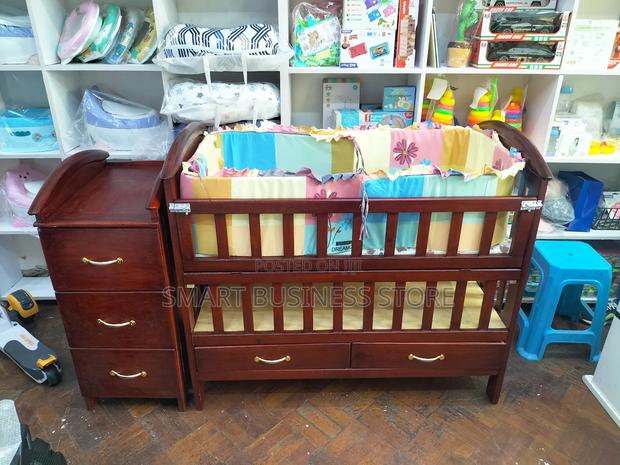 Wooden Baby Cot - main view