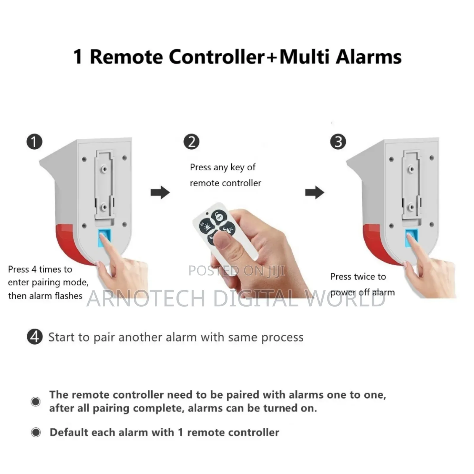 Motion Detector Remote Control Solar Energy Infrared Alarm