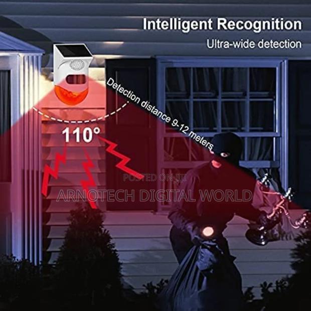 Solar Motionsensor Waterproof Securitysiren Withremote Strobelight - thumbnail 4