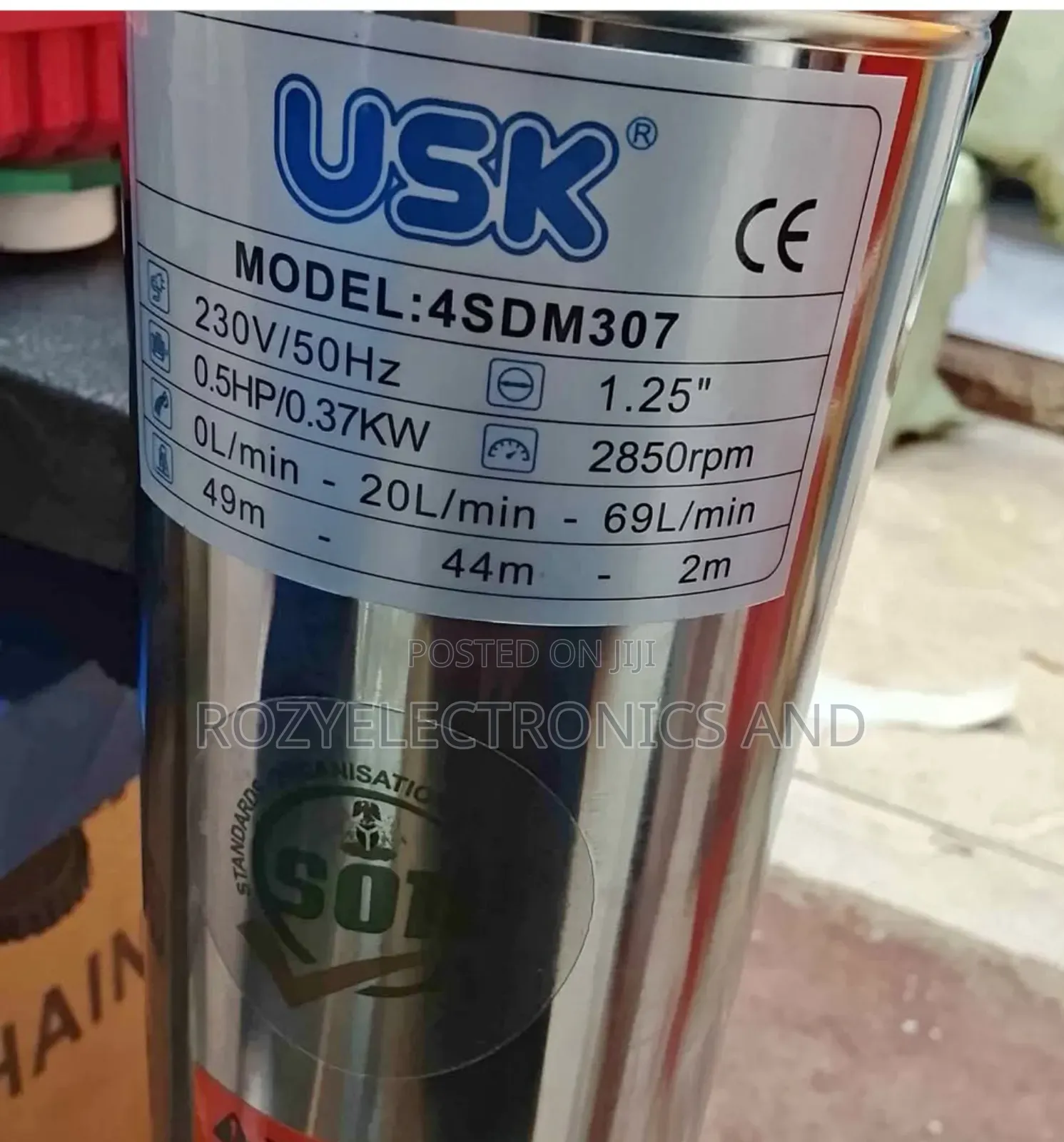 Usk 0.5hp Submassible Pump