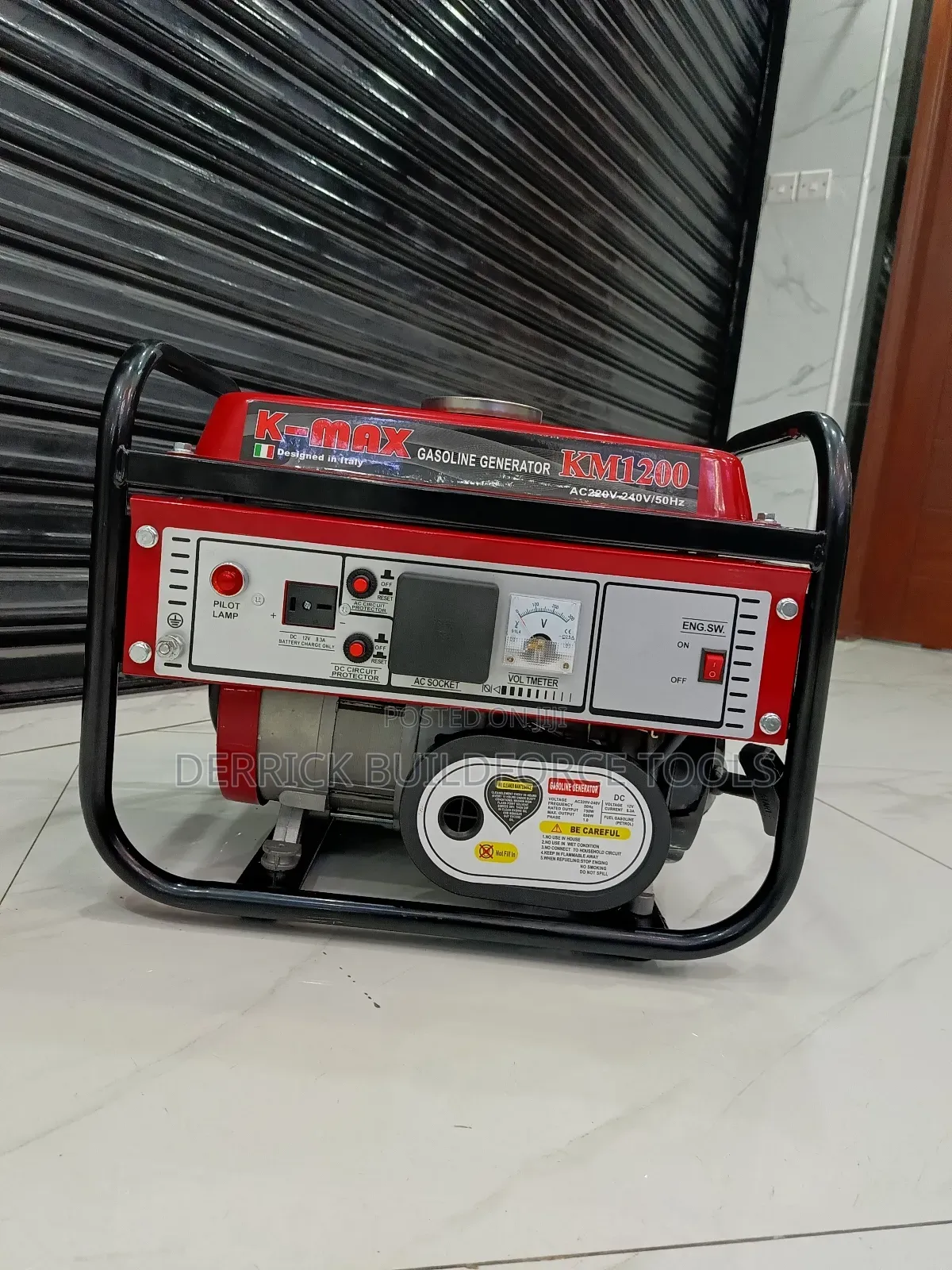 K-Max Italy Km1200 1.5kva Gasoline Generator
