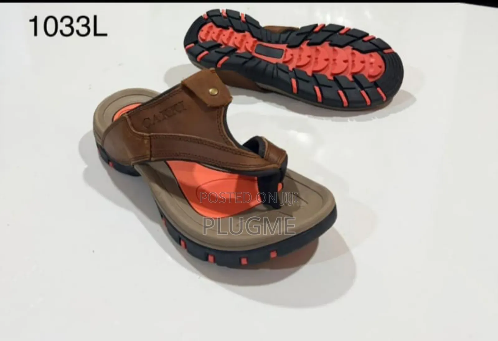Men High Quality Leather Flipflop Sandals