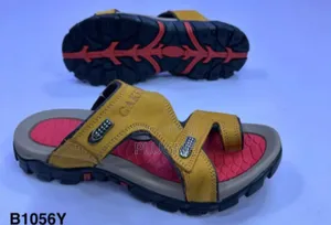 Men High Quality Leather Flipflop Sandals
