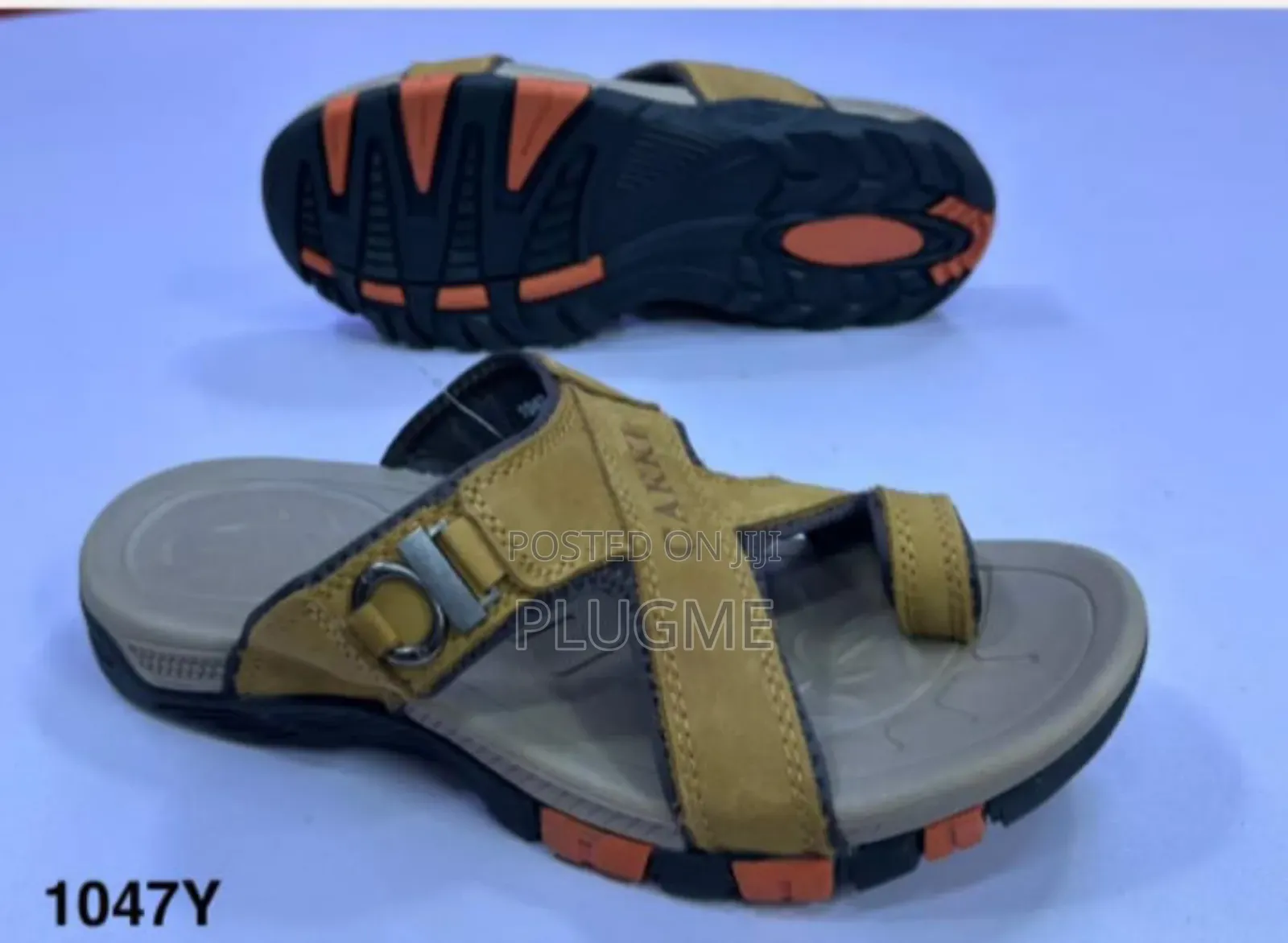 Men High Quality Leather Flipflop Sandals
