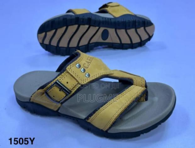 Men High Quality Leather Flipflop Sandals - thumbnail 6