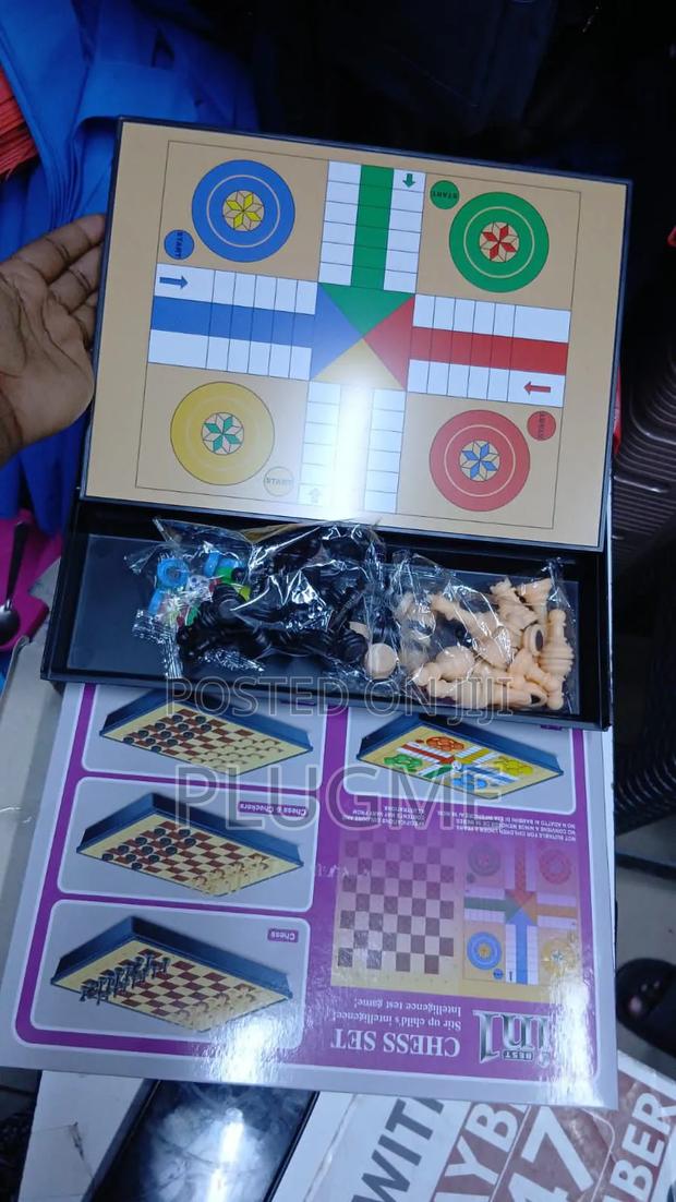 4 in 1 Chess Game Set (Chess,Checkers,Ludo) - thumbnail 2