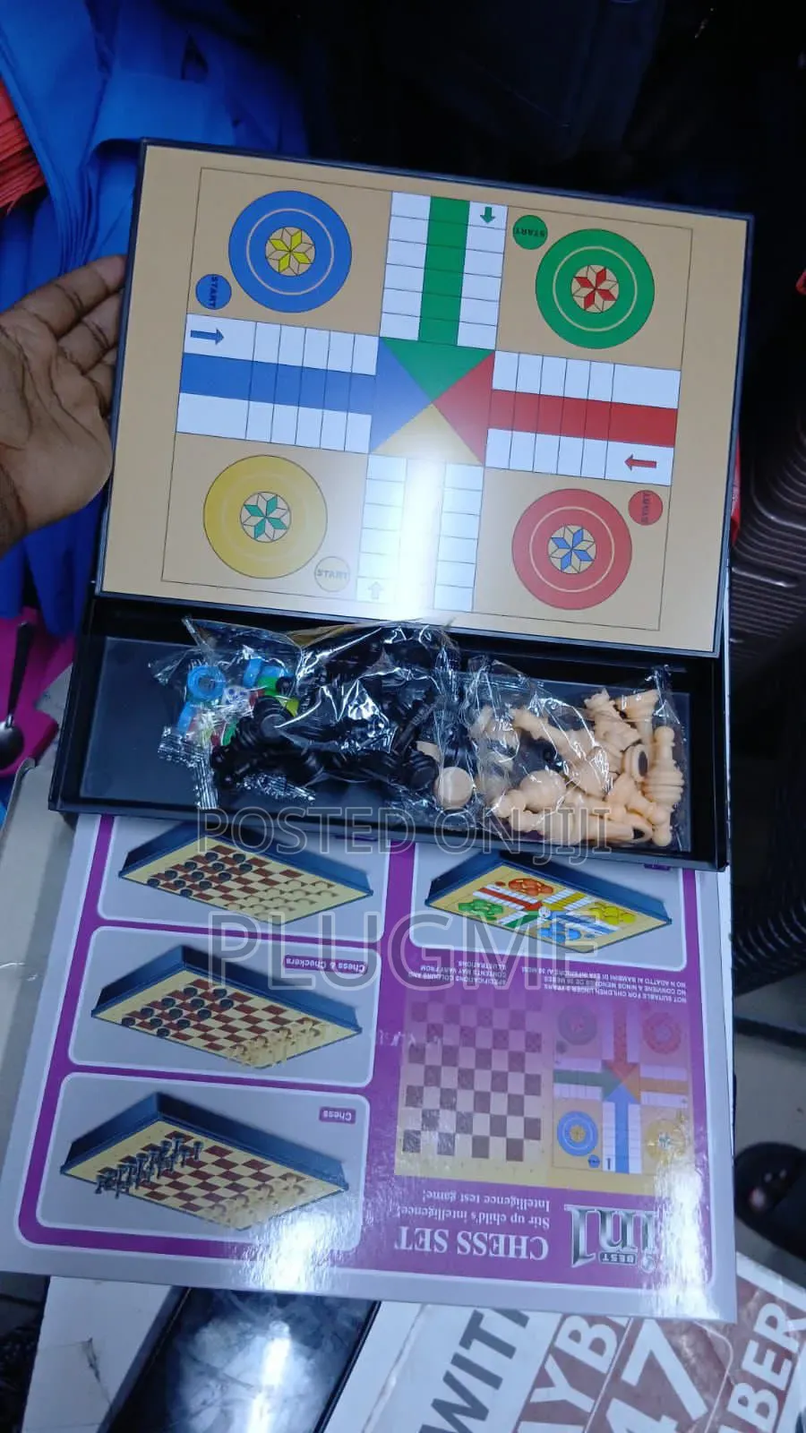 4 in 1 Chess Game Set (Chess,Checkers,Ludo)