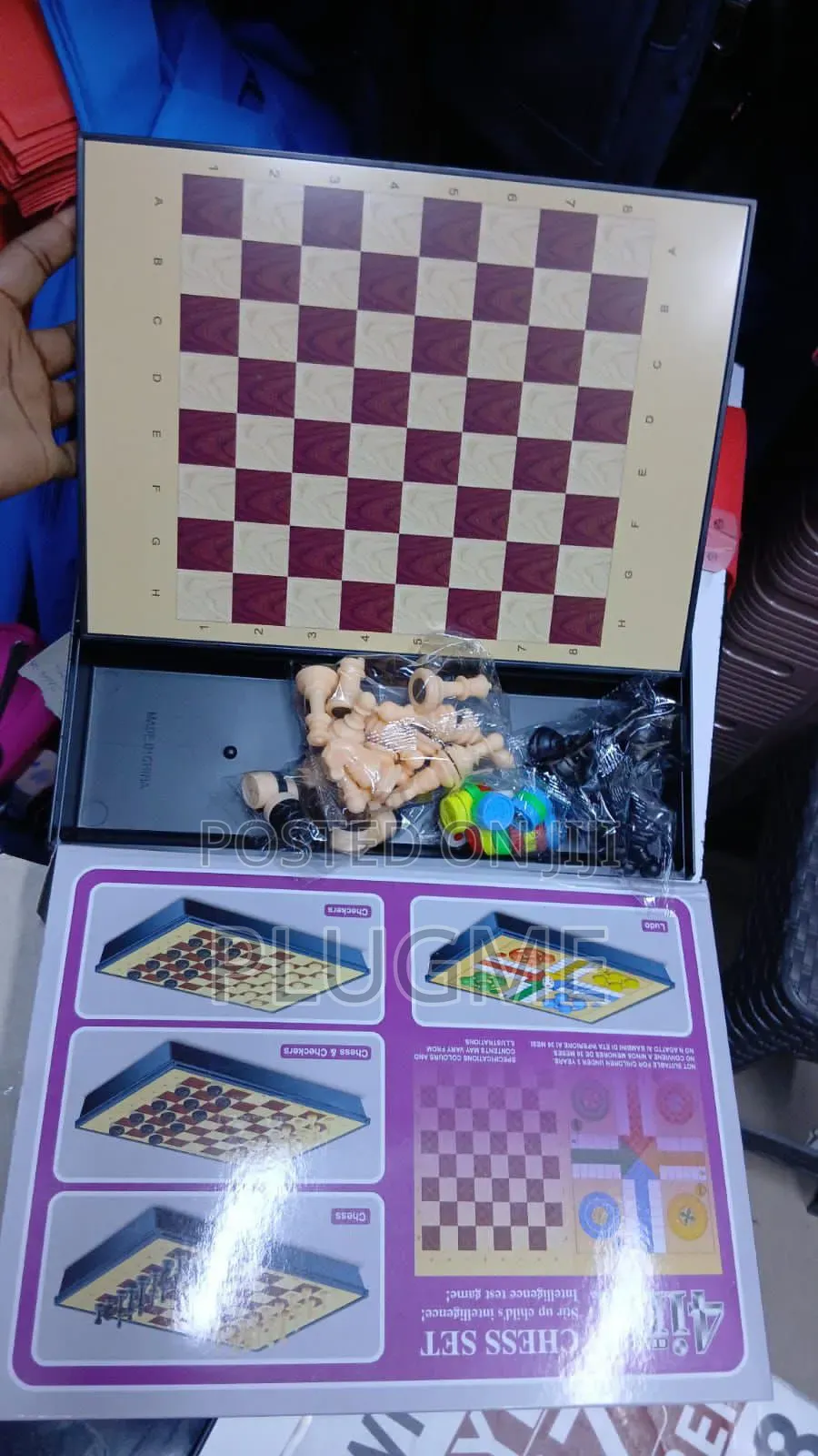 4 in 1 Chess Game Set (Chess,Checkers,Ludo)