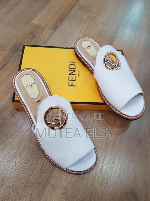 Black,White Brawn Executive Fendi Sandals - thumbnail 2