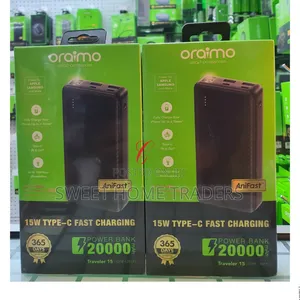 Oraimo Traveler 20,000mah* Fast Charging Powerbank