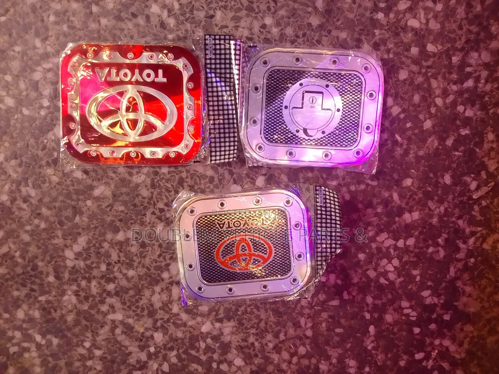 Fuel Tank Cap Toyota Sticker Silver,Red,Blue Universal