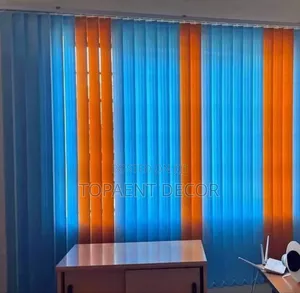 Blue And Orange Match Clean Perfect Results Vertical Blinds