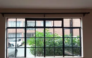 Powder Coated, Heavy Duty,Well Installed Window Curtain And Sheer Rods