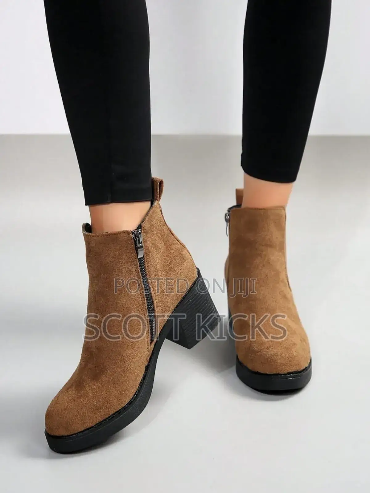 Short Ankle Ladies Chunky Boots