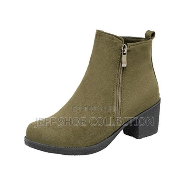 Short Ankle Ladies Chunky Boots - thumbnail 4