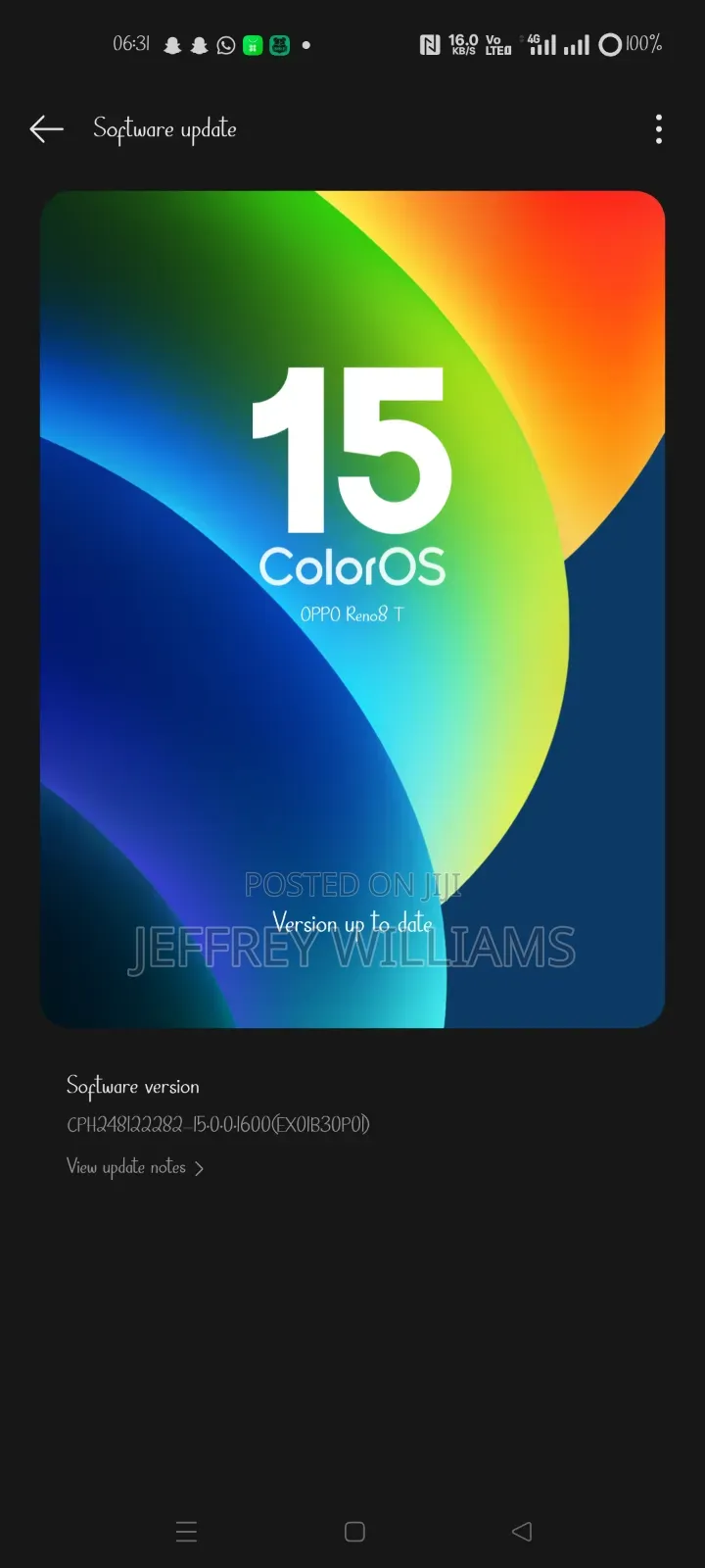 New Oppo Reno 256 GB Blue