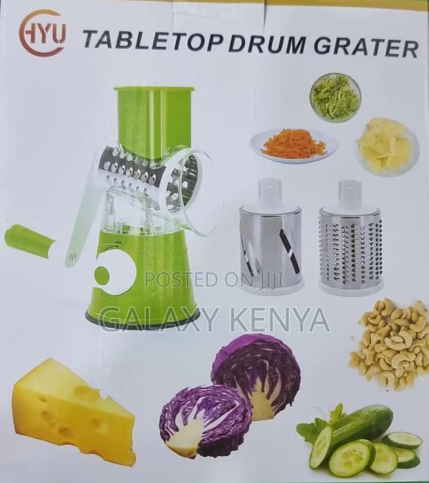 Table Top Rotary Drum Grater With 3 Slicing Options - thumbnail 3