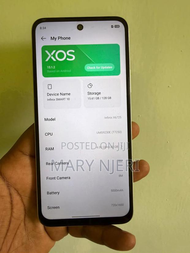 Infinix Smart 10 128 GB Silver - thumbnail 4