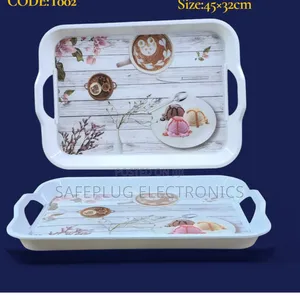 Unbreakable Oasis Melamine Tray 17.5" - Deco Design (Nairobi)