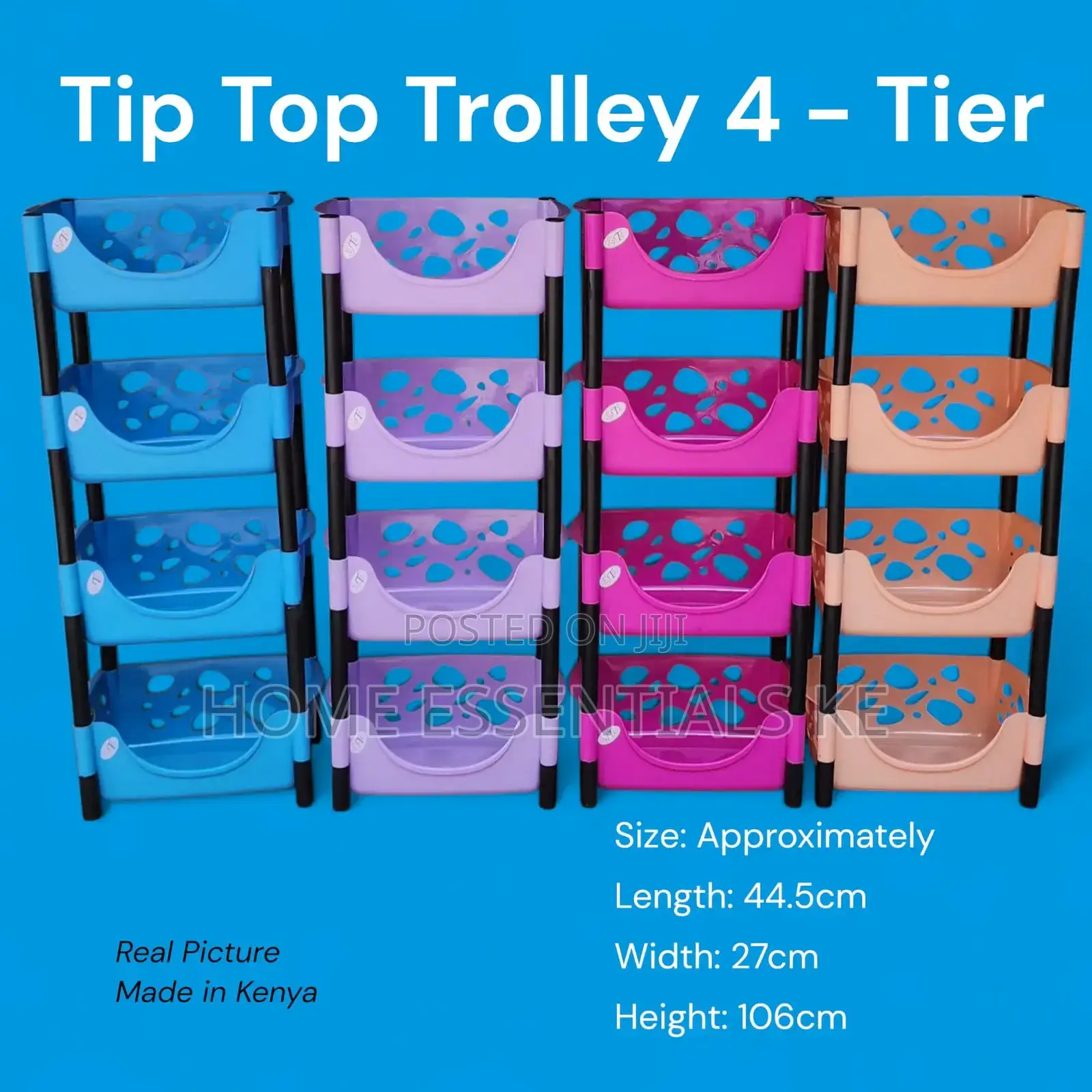 Tip Top 4-Tier Storage Trolley