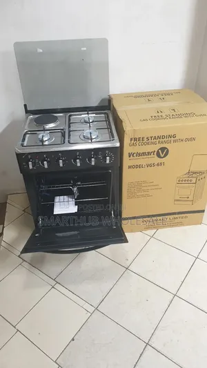 Volsmart- Volsmart 60 by 60cm 3+1 Cooker With Electric Oven