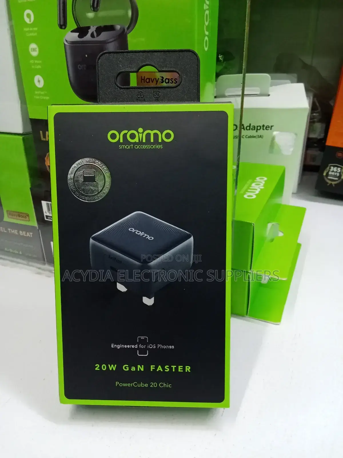 Oraimo Powercube 20 Chic 20w Wall Charger With Type-C to Lightning