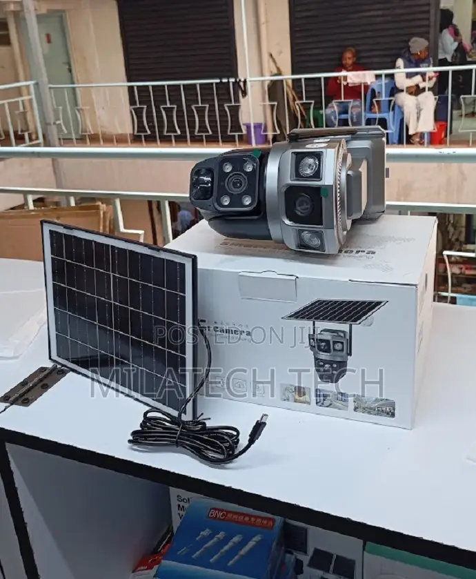 V380 Solar 4g Dual CCTV Camera -- 4g Connectivity for Remote Access