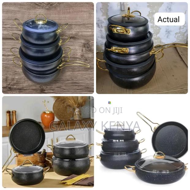 Honhey Brand 9pc Nonstick Granite Cookware Set