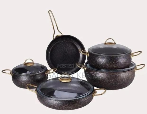 Honhey Brand 9pc Nonstick Granite Cookware Set - thumbnail 7