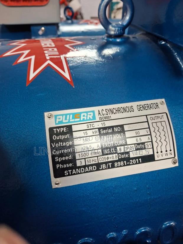 15killowatt 3 Phase Pulsar Alternator - thumbnail 2