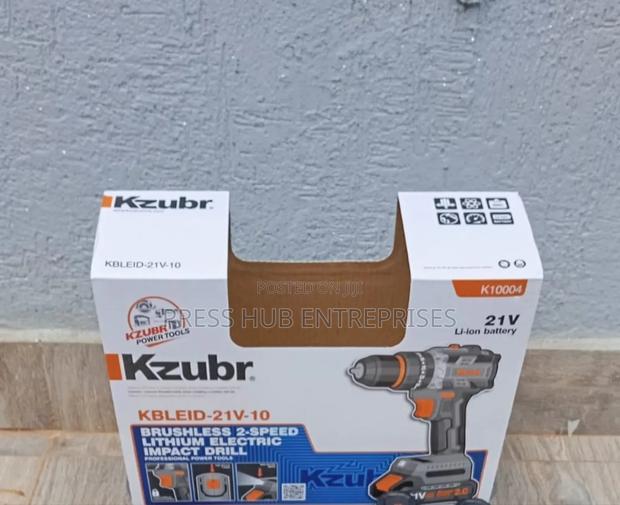Kzubr 21v Brushless 2-Speed Cordless Impact Drill.*