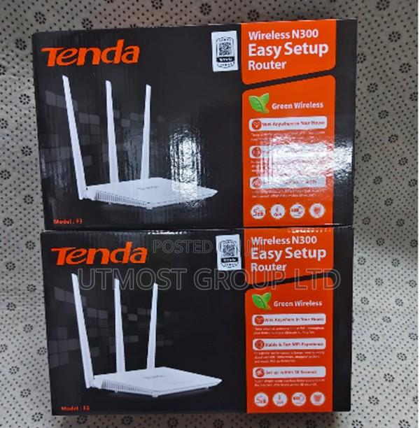 Tenda F3 3 Antenna Router Wide Area Indoor Wifi