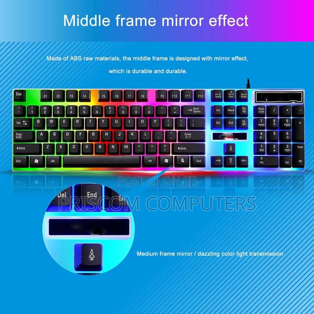 RGB Backlight Gaming Keyboard and Mouse, 2 in 1 Gaming Keyboard Mouse - main view
