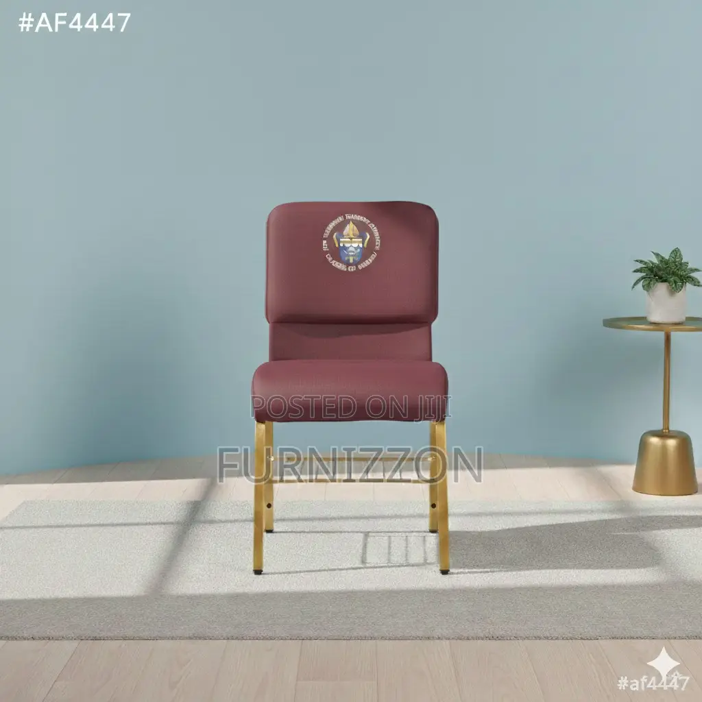 Custom Logo Padded Church Chair