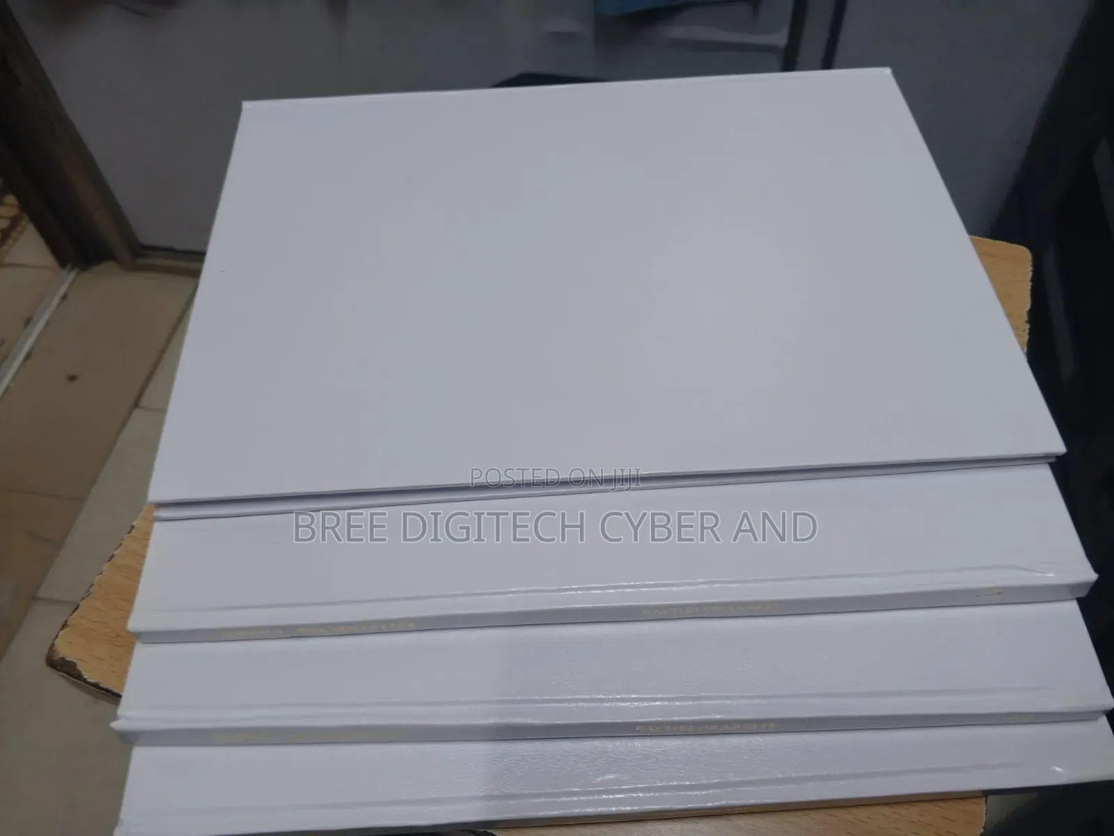 White Hardcover Binding