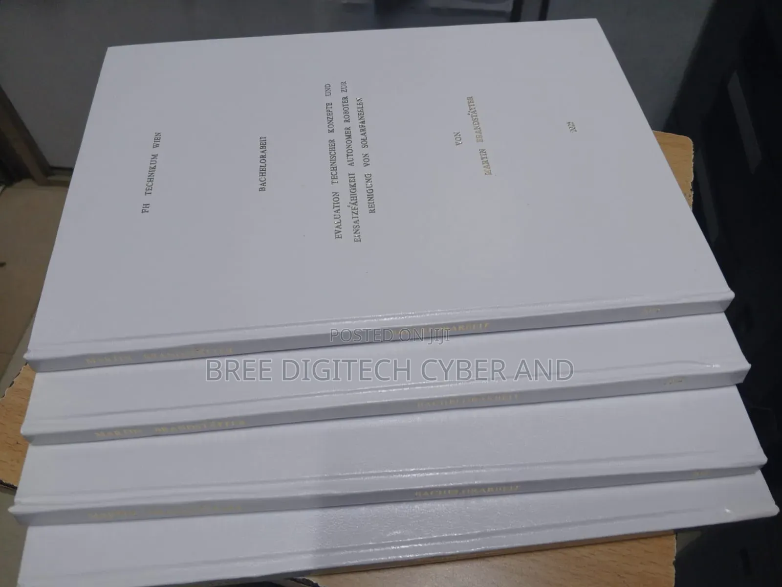 White Hardcover Binding