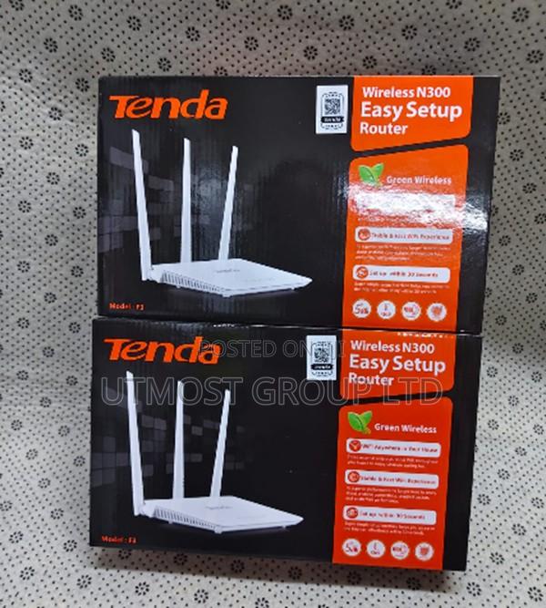 Tenda F3 Router Strong Signal Multi Room Coverage
