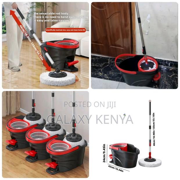 12l Bucket Foot Pedal Spin Mop - main view