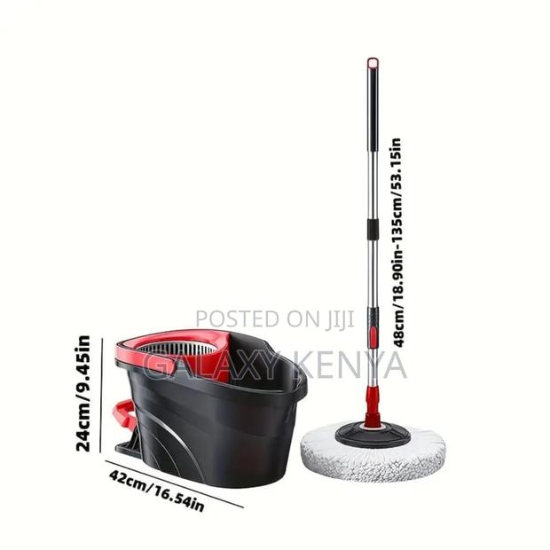12l Bucket Foot Pedal Spin Mop - thumbnail 4