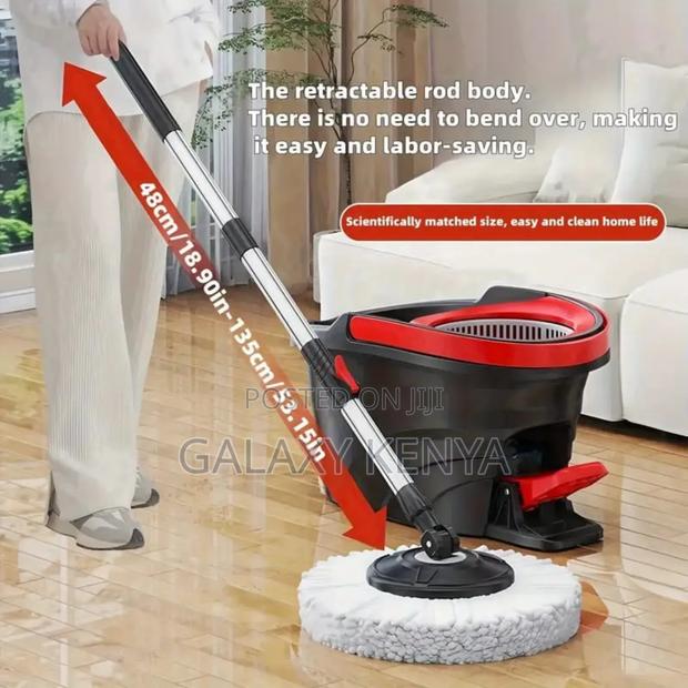 12l Bucket Foot Pedal Spin Mop - thumbnail 5