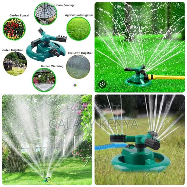 3 Arm Garden Sprinkler With 2 Spray Angle Options