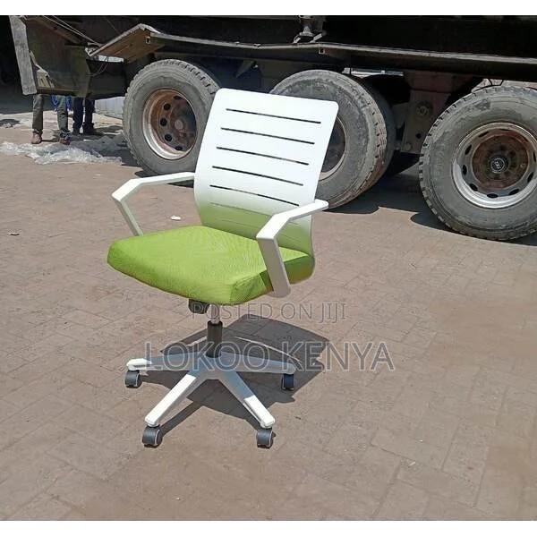 Office Chair; Swivel Mid Back Ergonomic Adjustable Office Chair - thumbnail 5