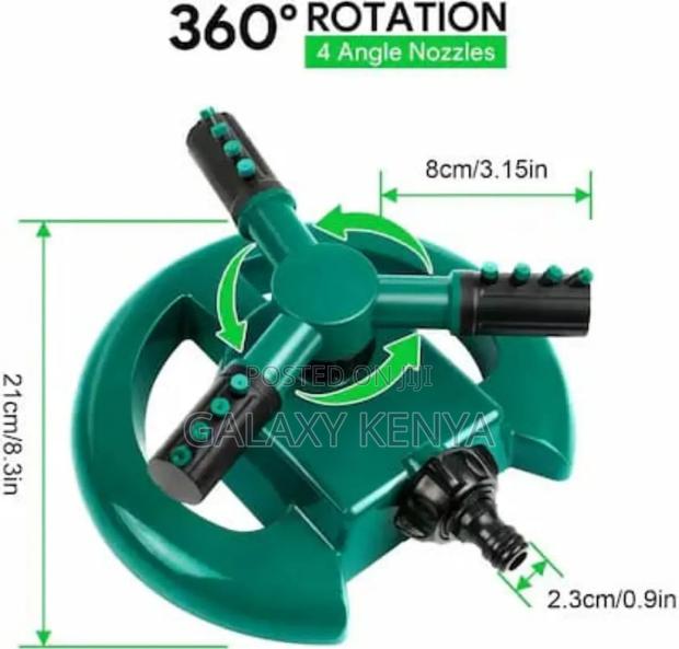 3 Arm Garden Sprinkler With 2 Spray Angle Options - thumbnail 9