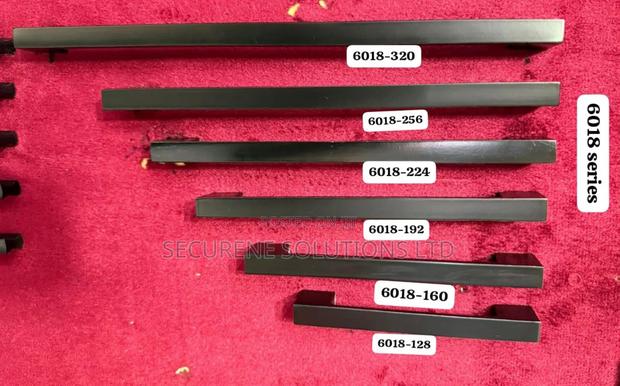 6018 Series Of Matte Black Cabinet And Furniture Pull Handles