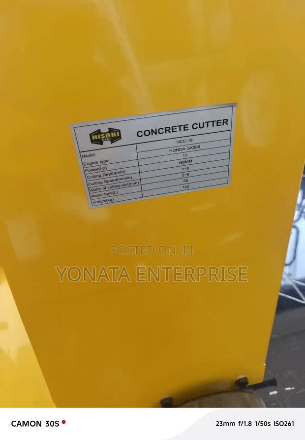 18" Hisaki Concrete Cutter With Gx390 Engine - thumbnail 2