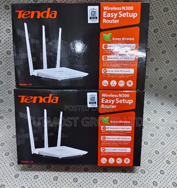 Tenda F3 Wireless Router Modern Home Network Connectivity